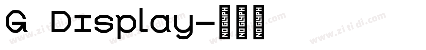G Display字体转换